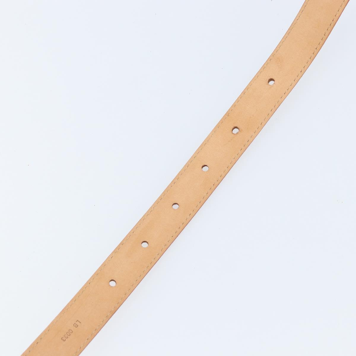LOUIS VUITTON Monogram Cherry Blossom Ceinture Belt 33.1"" M9273W Auth ka2773V