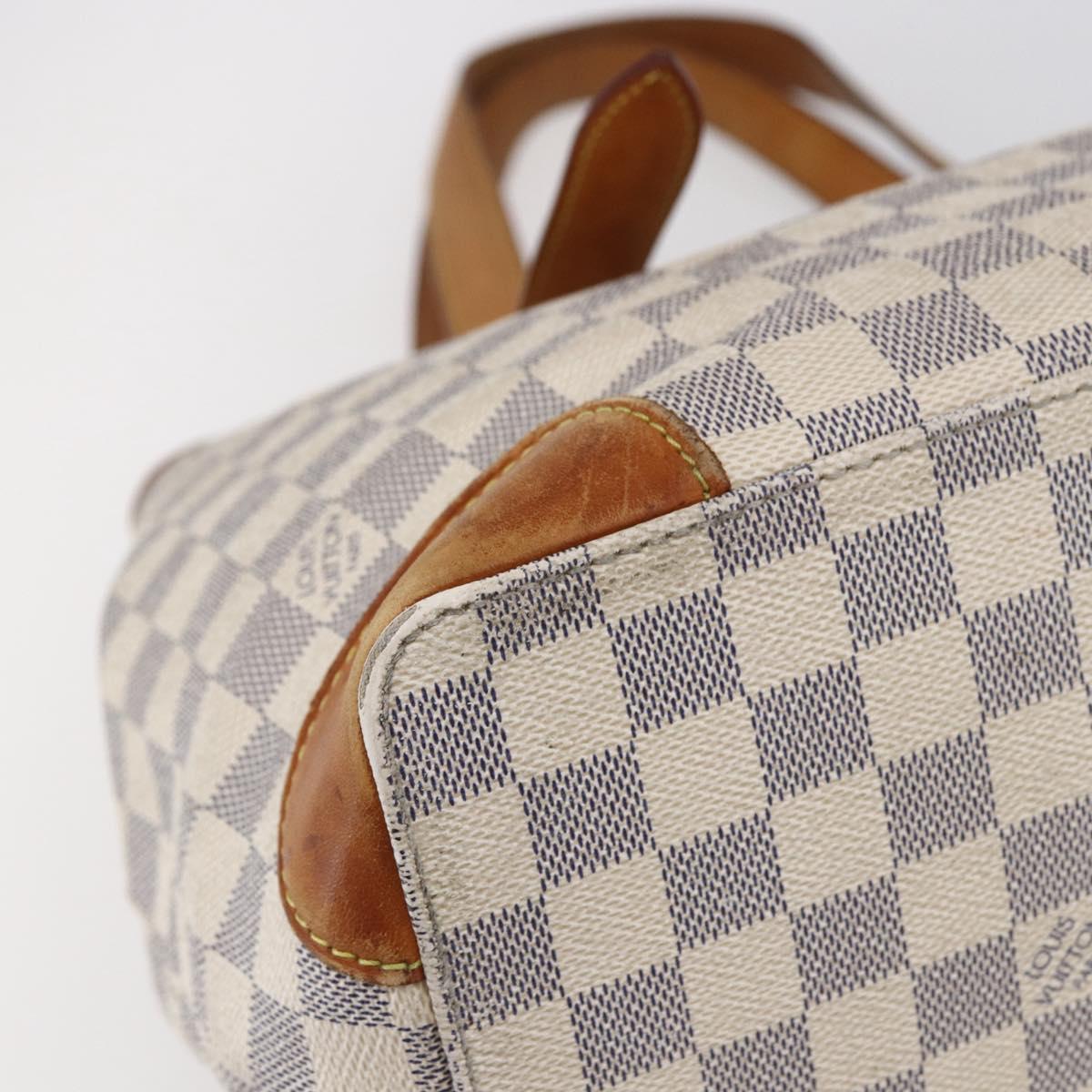 LOUIS VUITTON Damier Azur Hampstead MM Tote Bag N51206 LV Auth ka278