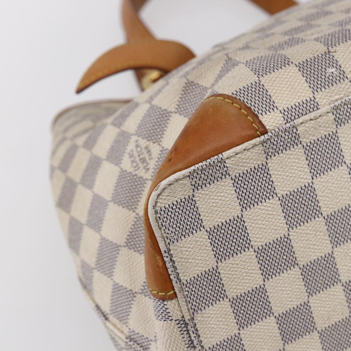 LOUIS VUITTON Damier Azur Hampstead MM Tote Bag N51206 LV Auth ka278