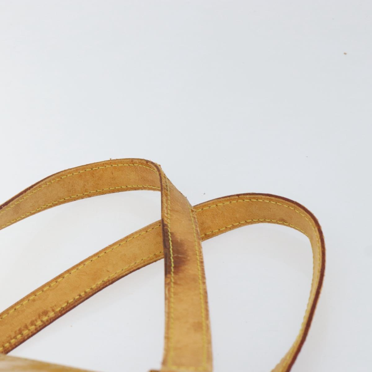 LOUIS VUITTON Monogram Vernis Houston Hand Bag Beige M91004 LV Auth ka279