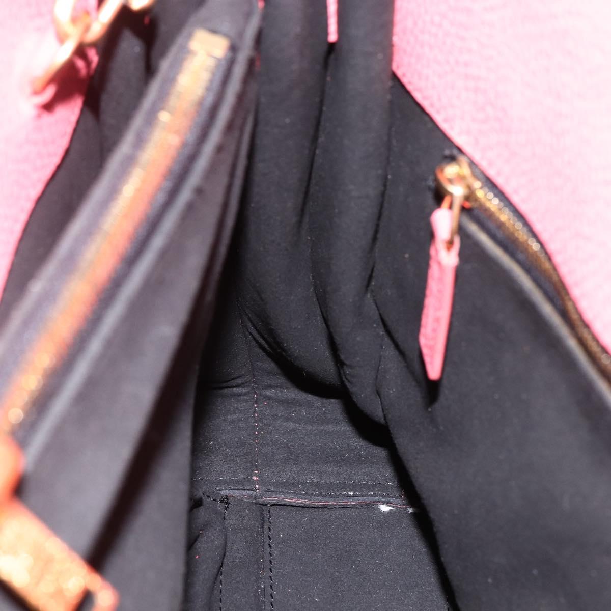 SAINT LAURENT Sac De Jules Small Bag Leather 2way Pink Gold 324823 Auth ka2795A