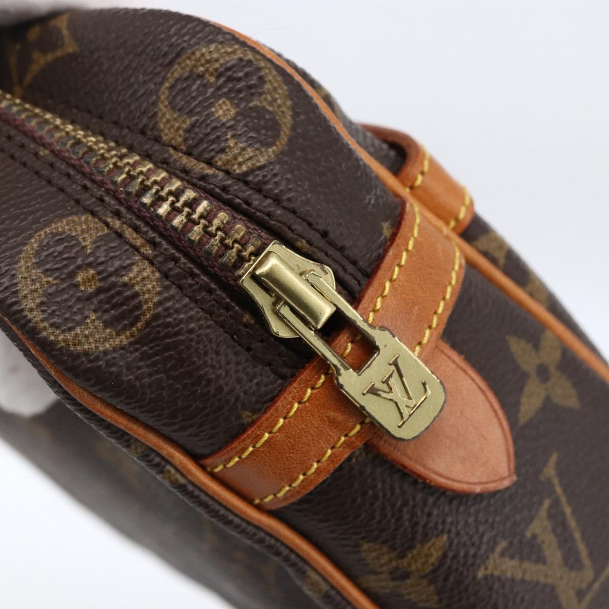 LOUIS VUITTON Monogram Compiegne 23 Clutch Bag M51847 LV Auth ka2802
