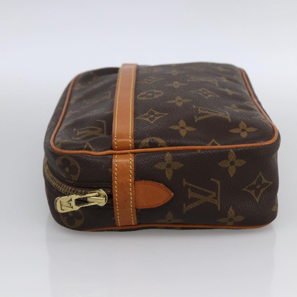 LOUIS VUITTON Monogram Compiegne 23 Clutch Bag M51847 LV Auth ka2802