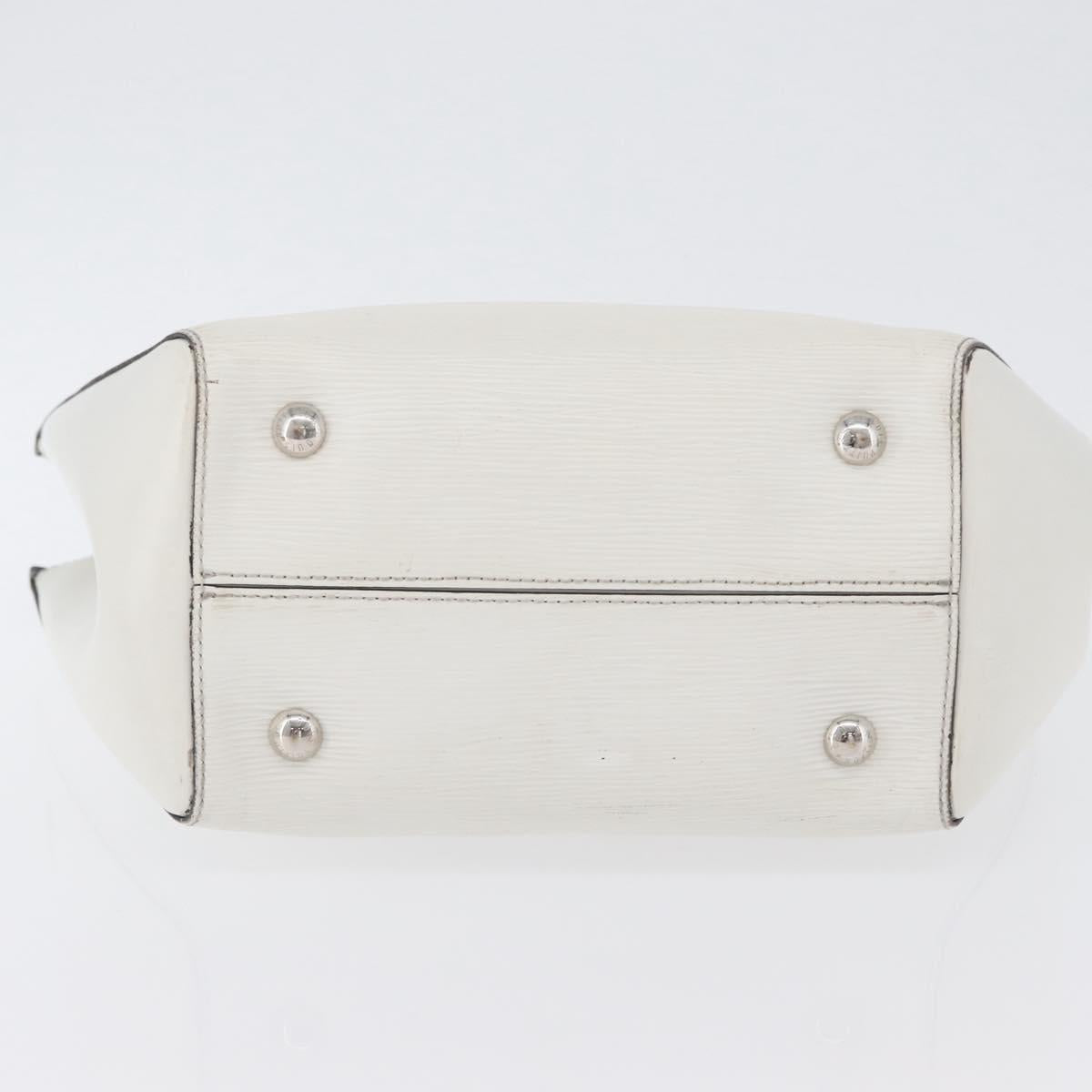 LOUIS VUITTON Epi Saint Jacques Hand Bag White M50045 LV Auth ka2804
