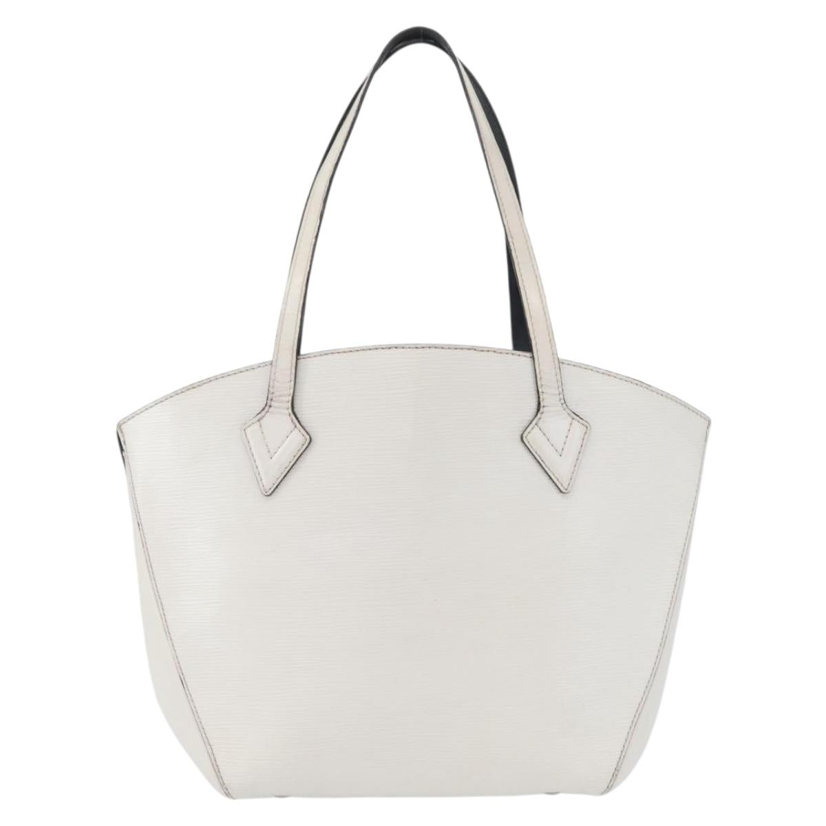 LOUIS VUITTON Epi Saint Jacques Hand Bag White M50045 LV Auth ka2804