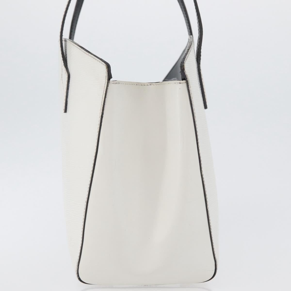 LOUIS VUITTON Epi Saint Jacques Hand Bag White M50045 LV Auth ka2804