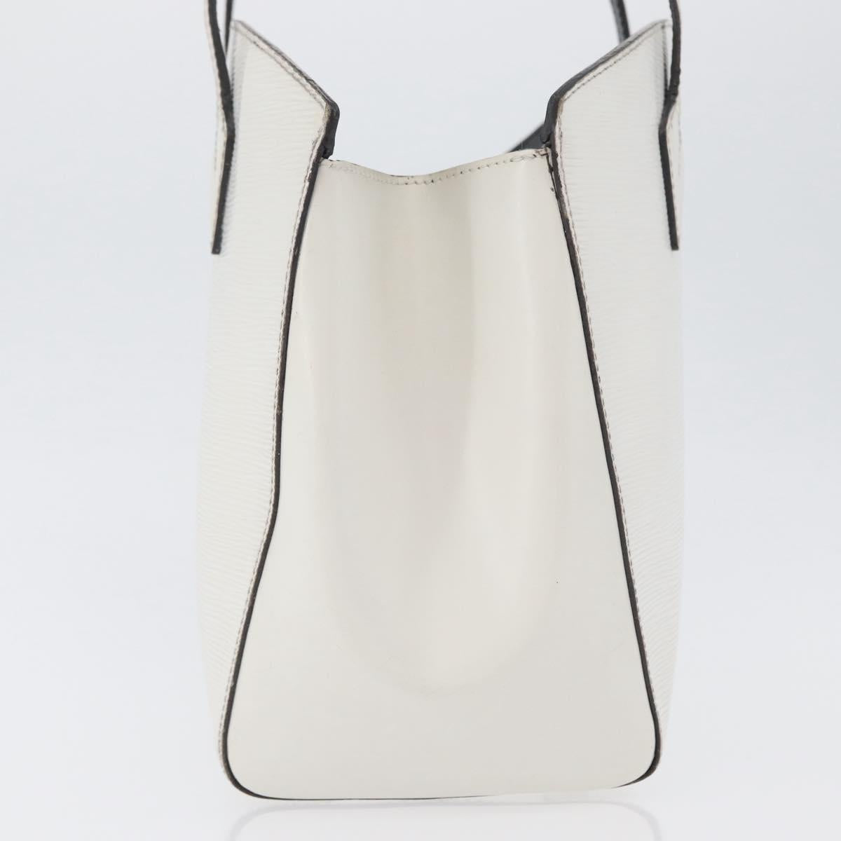 LOUIS VUITTON Epi Saint Jacques Hand Bag White M50045 LV Auth ka2804