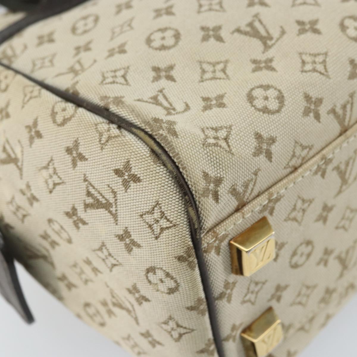 LOUIS VUITTON Monogram Mini Josephine PM Hand Bag Khaki M92215 LV Auth ka2807