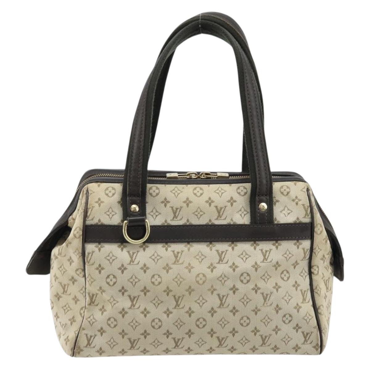 LOUIS VUITTON Monogram Mini Josephine PM Hand Bag Khaki M92215 LV Auth ka2807