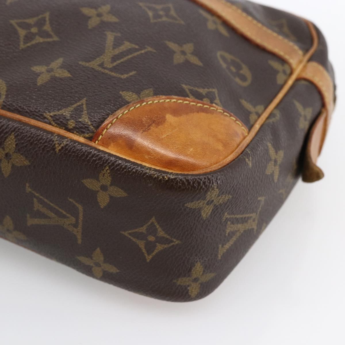 LOUIS VUITTON Monogram Compiegne 28 Clutch Bag M51845 LV Auth ka2808