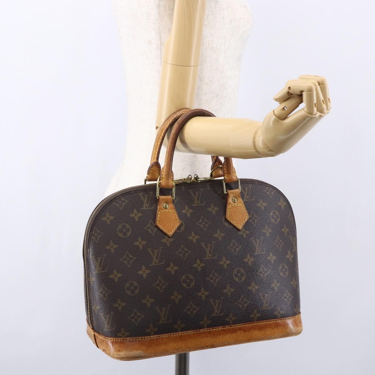LOUIS VUITTON Monogram Alma Hand Bag M51130 LV Auth ka281