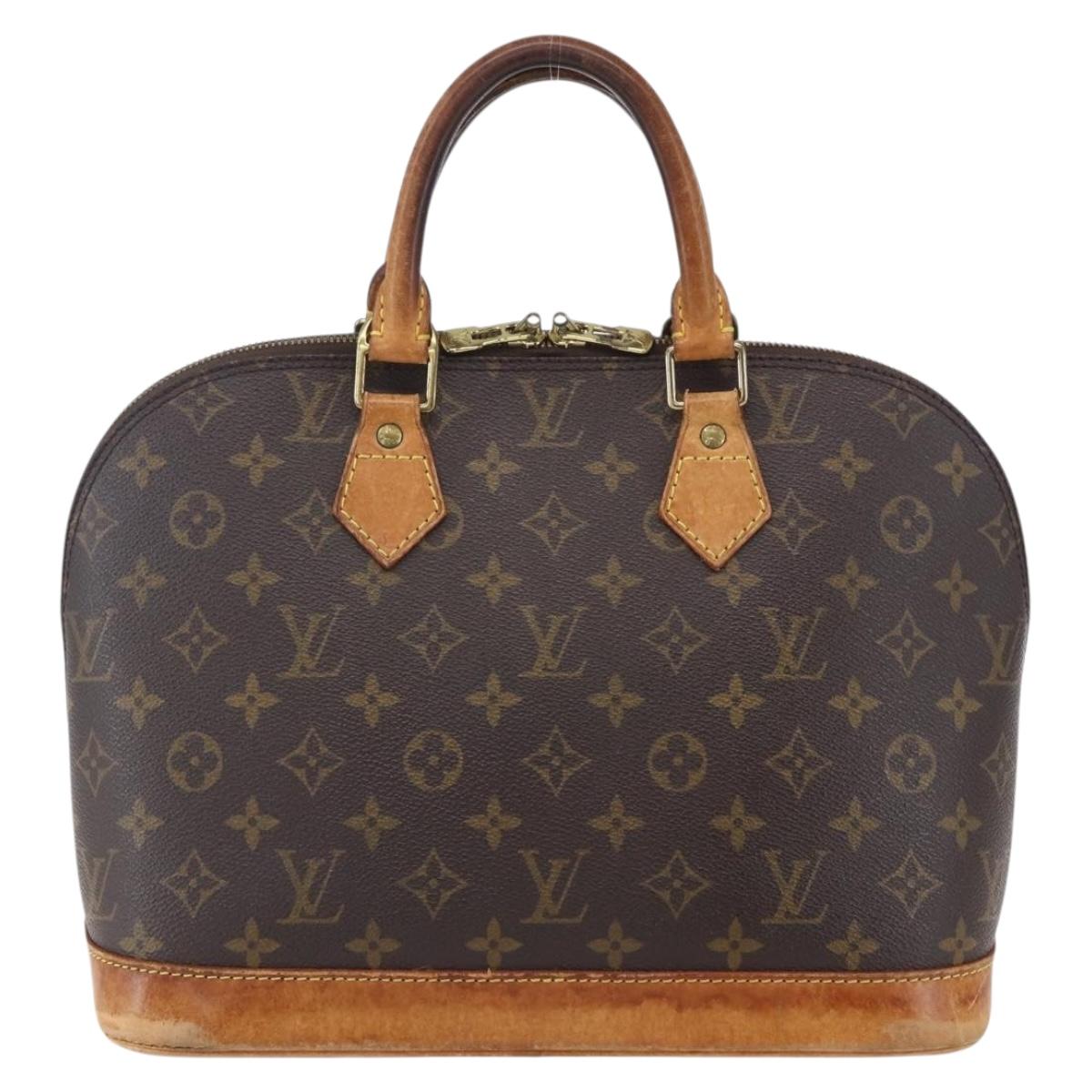 LOUIS VUITTON Monogram Alma Hand Bag M51130 LV Auth ka281