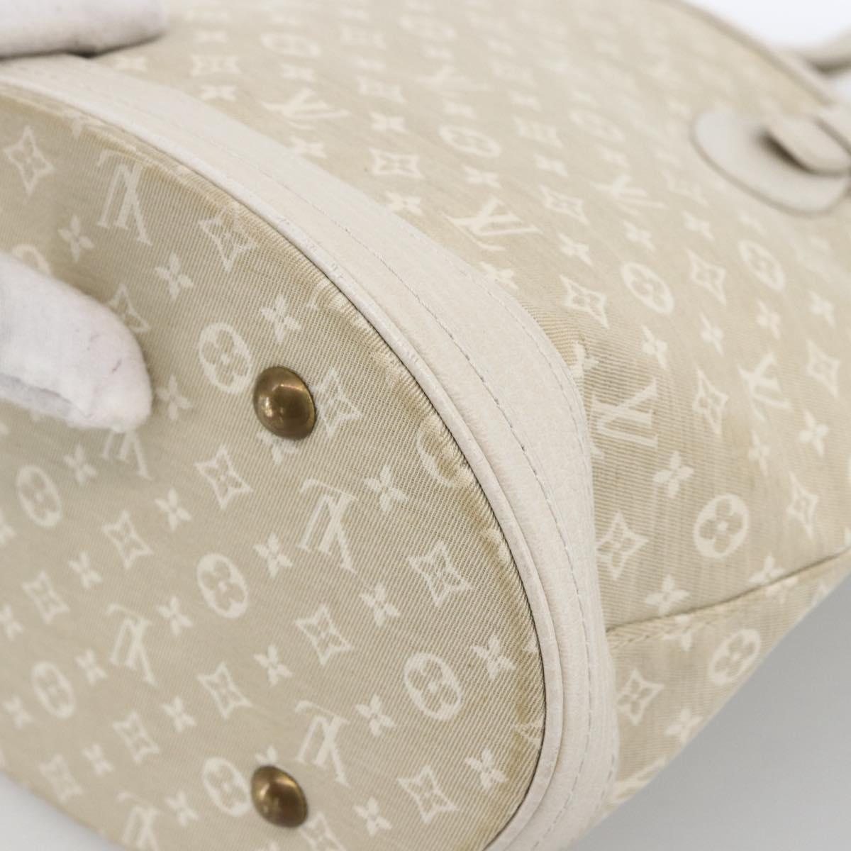 LOUIS VUITTON Monogram Mini Lin Bucket PM Shoulder Bag Dunne M95316 Auth ka2813