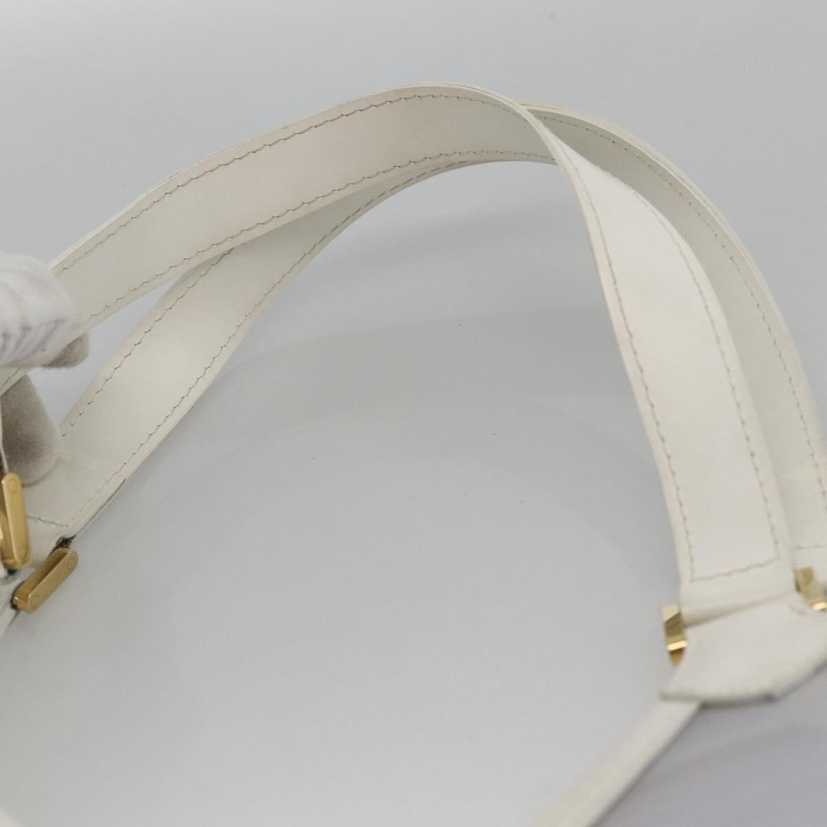 LOUIS VUITTON Epi Plage Via Bag Vinyl Leather Clear White M92153 LV Auth ka2814
