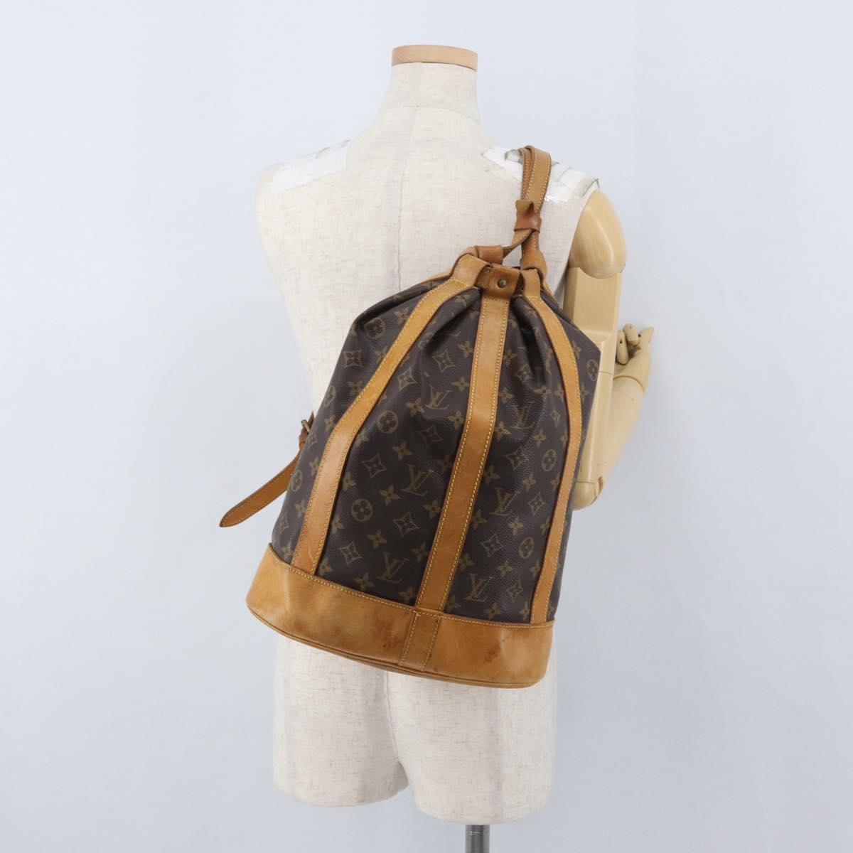LOUIS VUITTON Monogram Randonnee PM Shoulder Bag M42243 LV Auth ka2816