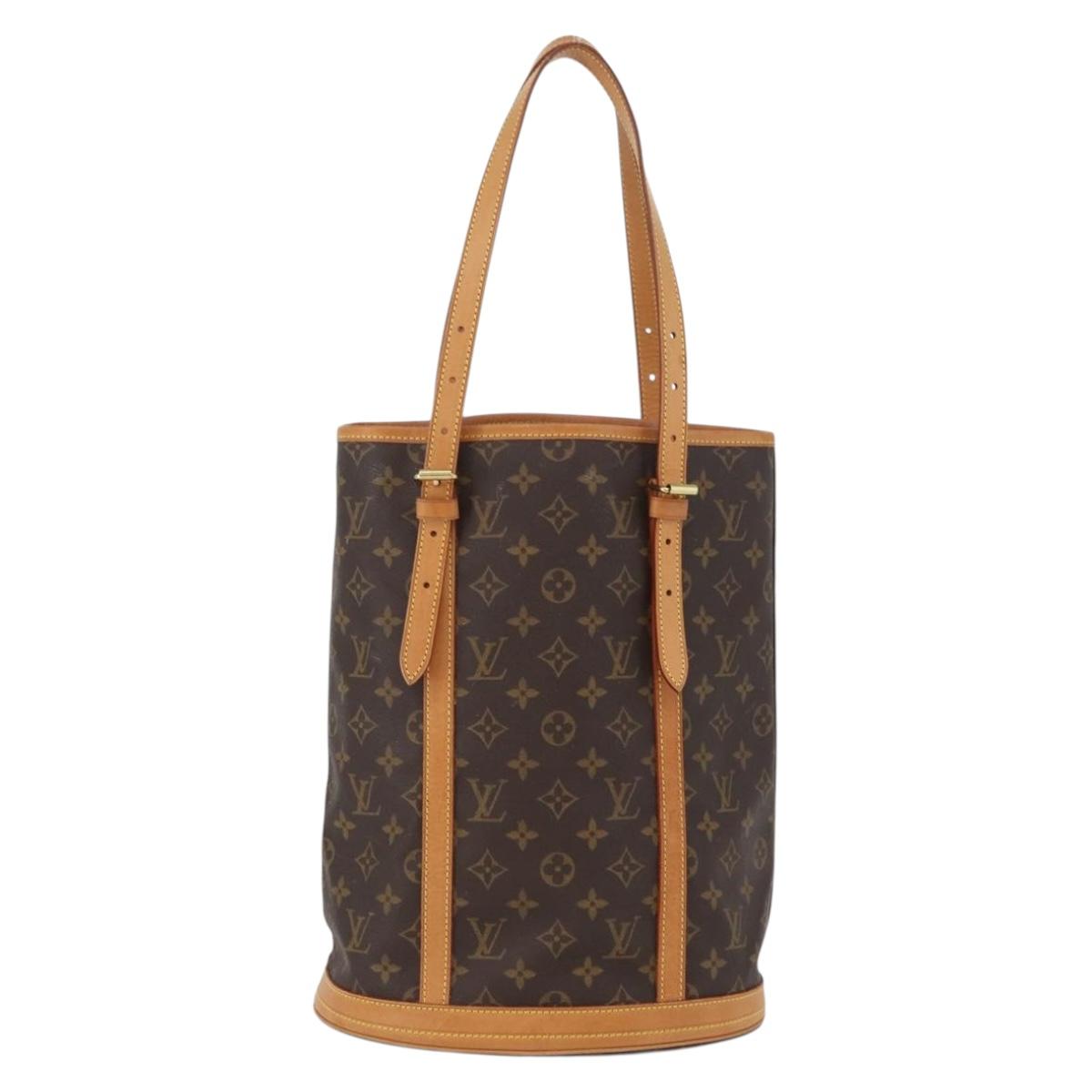 LOUIS VUITTON Monogram Bucket GM Shoulder Bag M42236 LV Auth ka2817