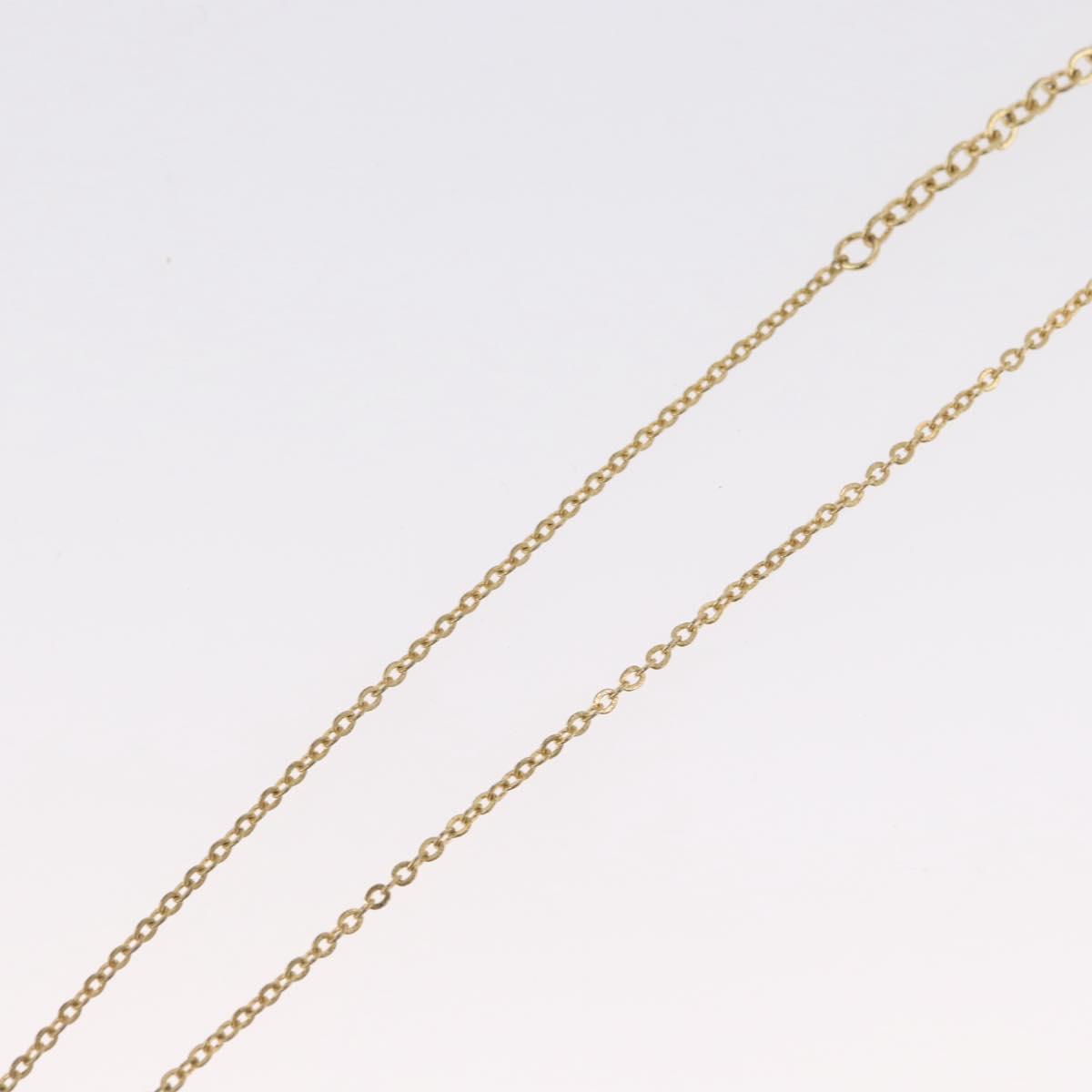 Christian Dior Necklace Brooch metal 3 Set Gold Tone Auth ka2819