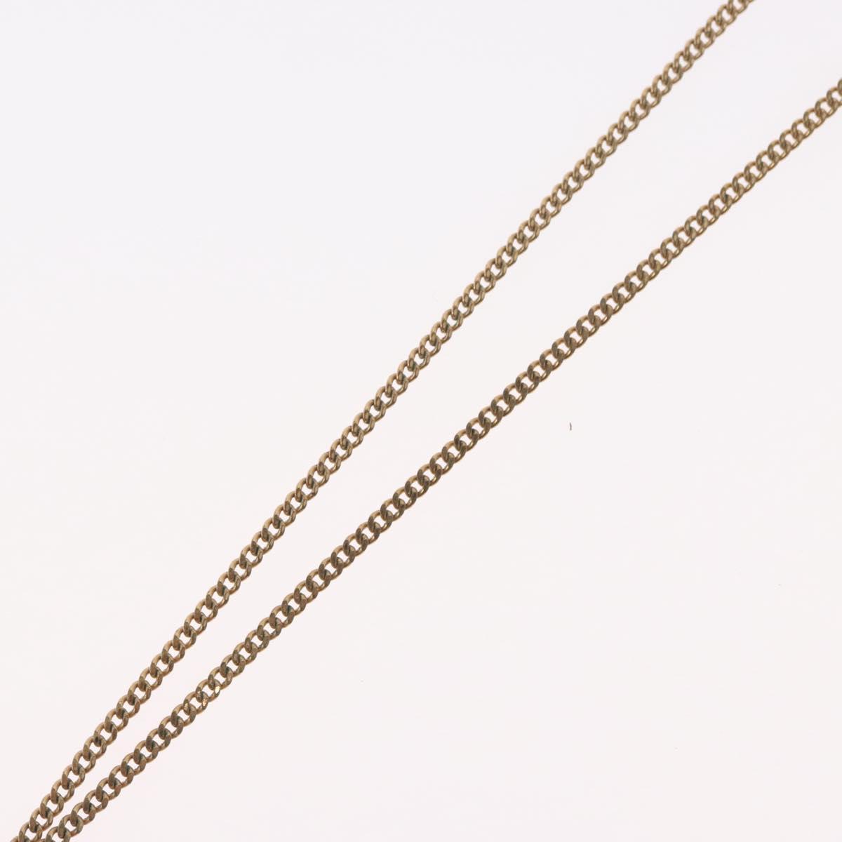 Christian Dior Necklace Brooch metal 3 Set Gold Tone Auth ka2819