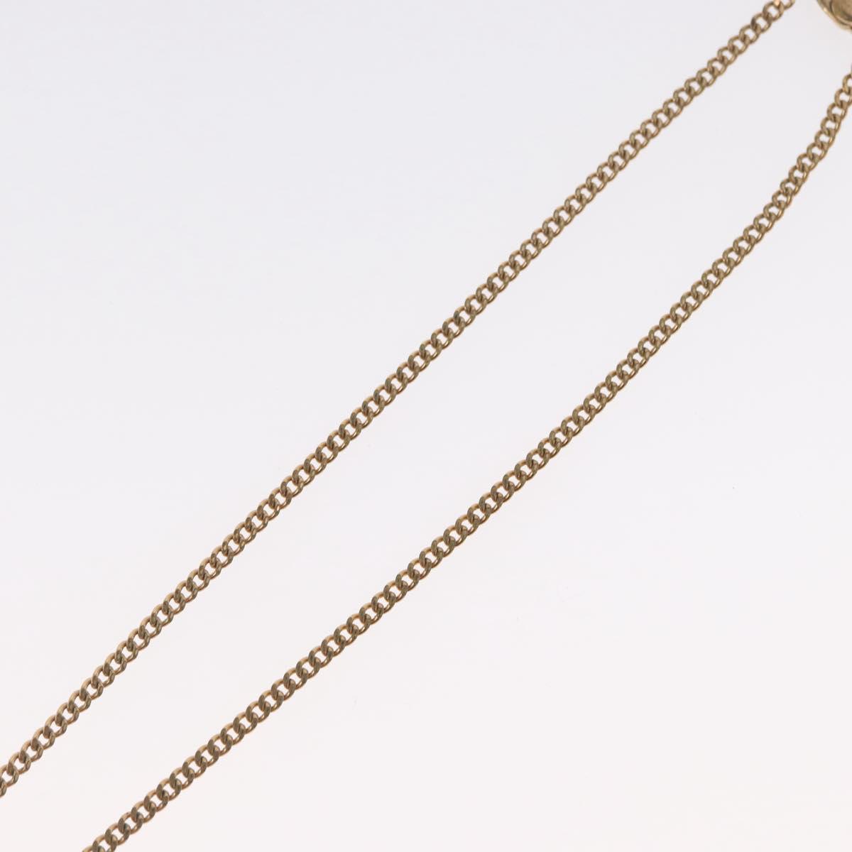 Christian Dior Necklace Brooch metal 3 Set Gold Tone Auth ka2819