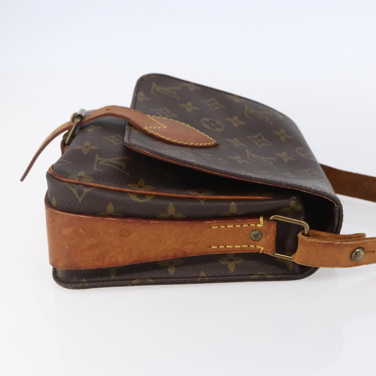 LOUIS VUITTON Monogram Cartouchiere MM Shoulder Bag M51253 LV Auth ka285