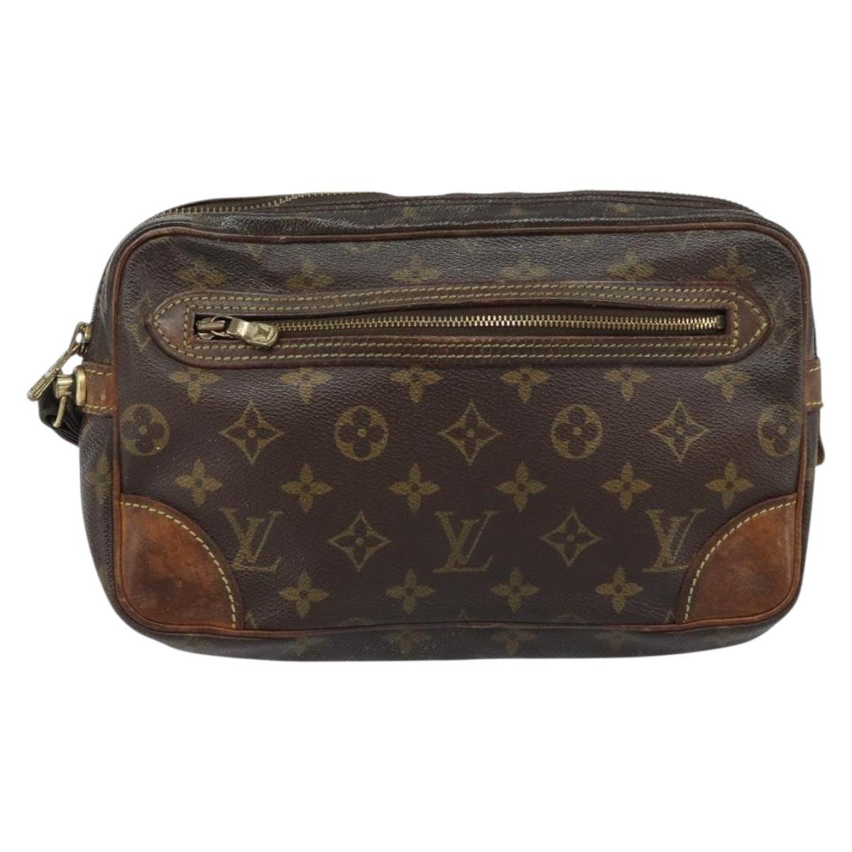 LOUIS VUITTON Monogram Marly Dragonne GM Clutch Bag M51825 LV Auth ka2854