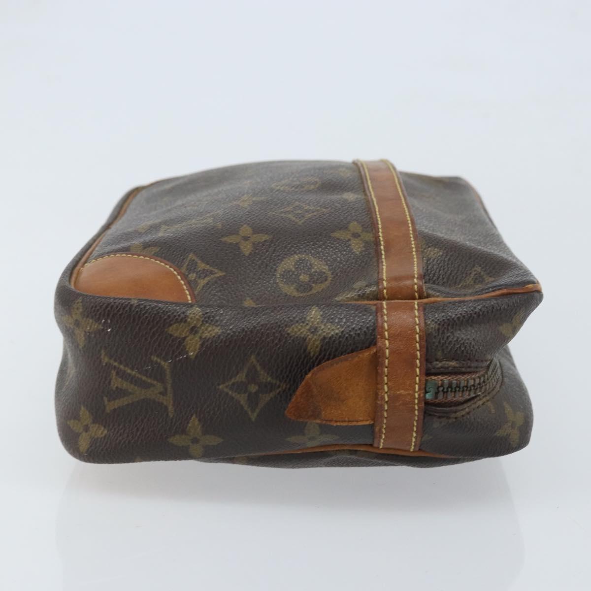 LOUIS VUITTON Monogram Compiegne 28 Clutch Bag M51845 LV Auth ka2859