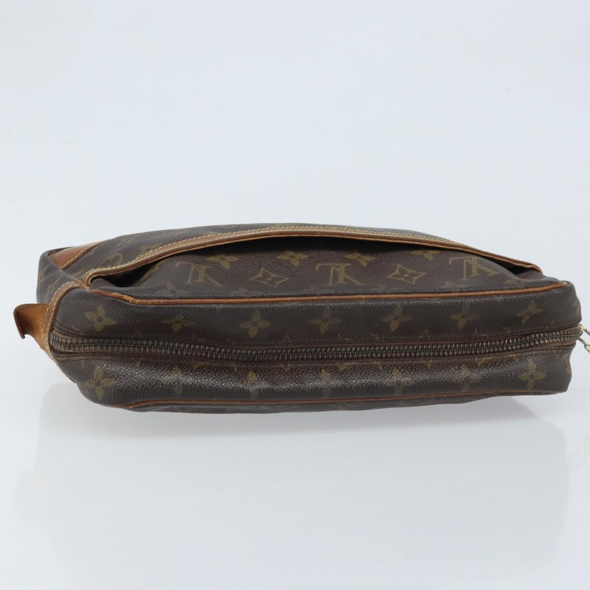 LOUIS VUITTON Monogram Compiegne 28 Clutch Bag M51845 LV Auth ka2859