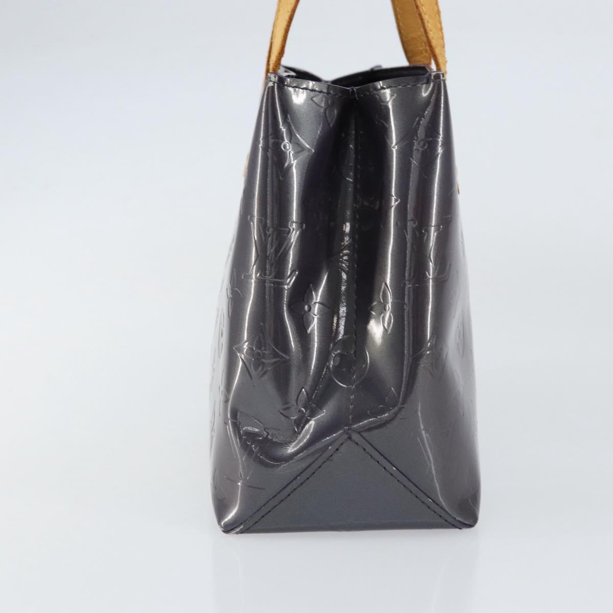 LOUIS VUITTON Monogram Vernis Reade PM Hand Bag Indigo Blue M91335 LV Auth ka286