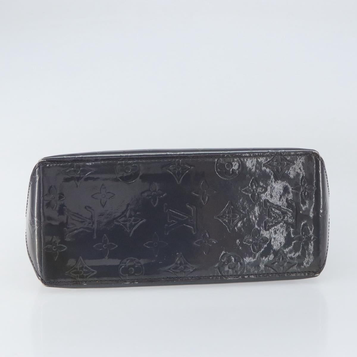 LOUIS VUITTON Monogram Vernis Reade PM Hand Bag Indigo Blue M91335 LV Auth ka286