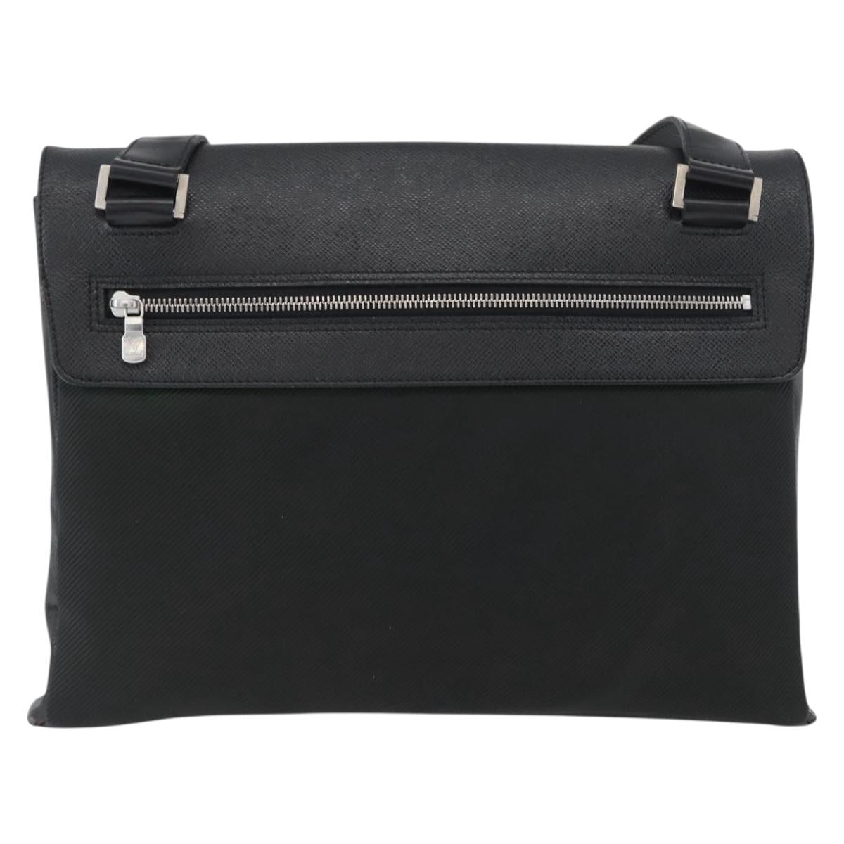 LOUIS VUITTON Taiga Saratov GM Shoulder Bag Ardoise M30882 LV Auth ka2868