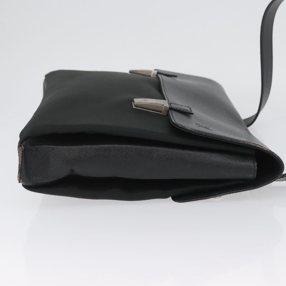 LOUIS VUITTON Taiga Saratov GM Shoulder Bag Ardoise M30882 LV Auth ka2868