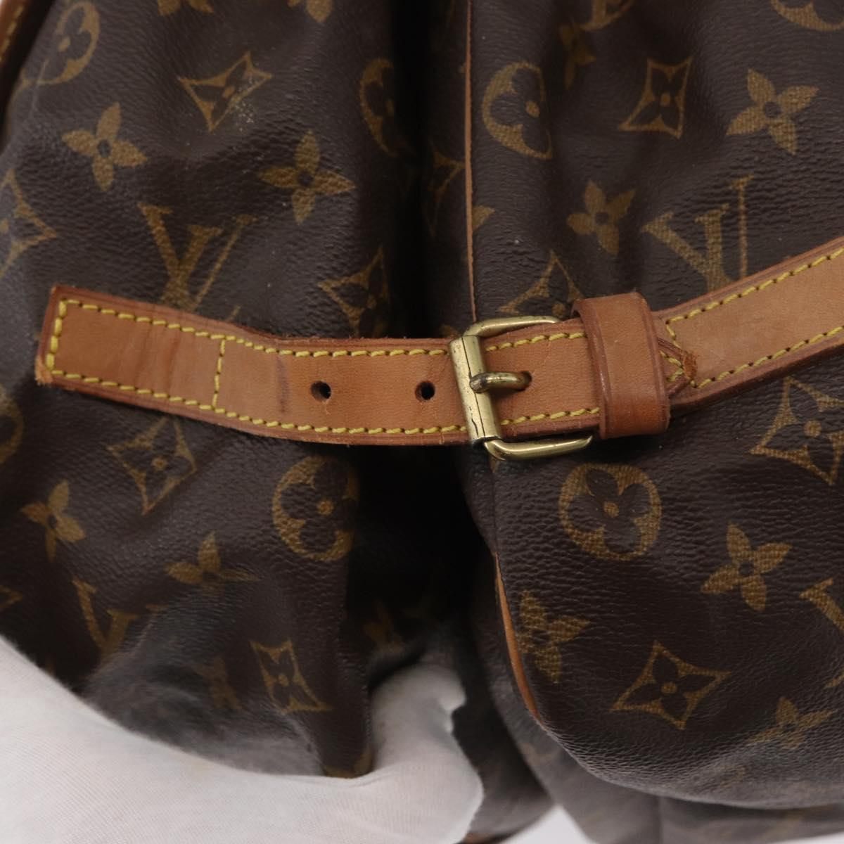 LOUIS VUITTON Monogram Saumur 35 Shoulder Bag M42254 LV Auth ka2872
