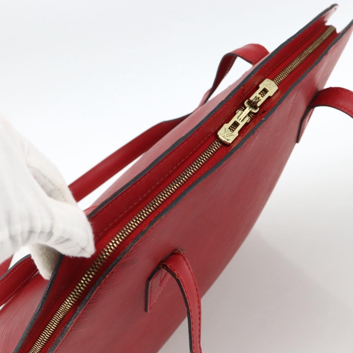 LOUIS VUITTON Epi Lussac Shoulder Bag Red M52287 LV Auth ka2880