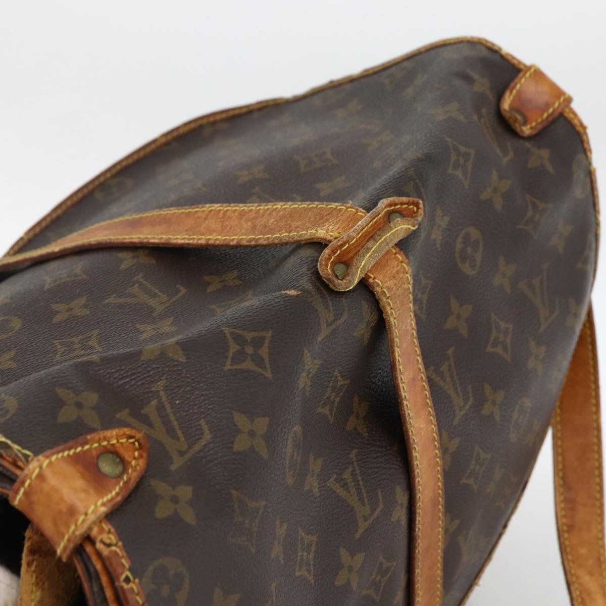 LOUIS VUITTON Monogram Saumur 35 Shoulder Bag M42254 LV Auth ka2882