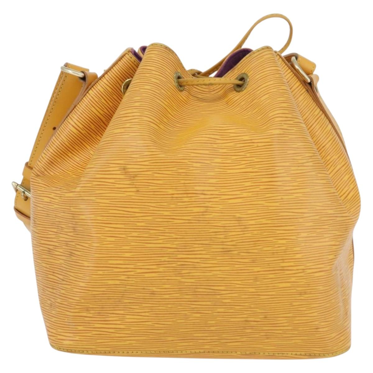 LOUIS VUITTON Epi Petit Noe Shoulder Bag Yellow M44109 LV Auth ka2883