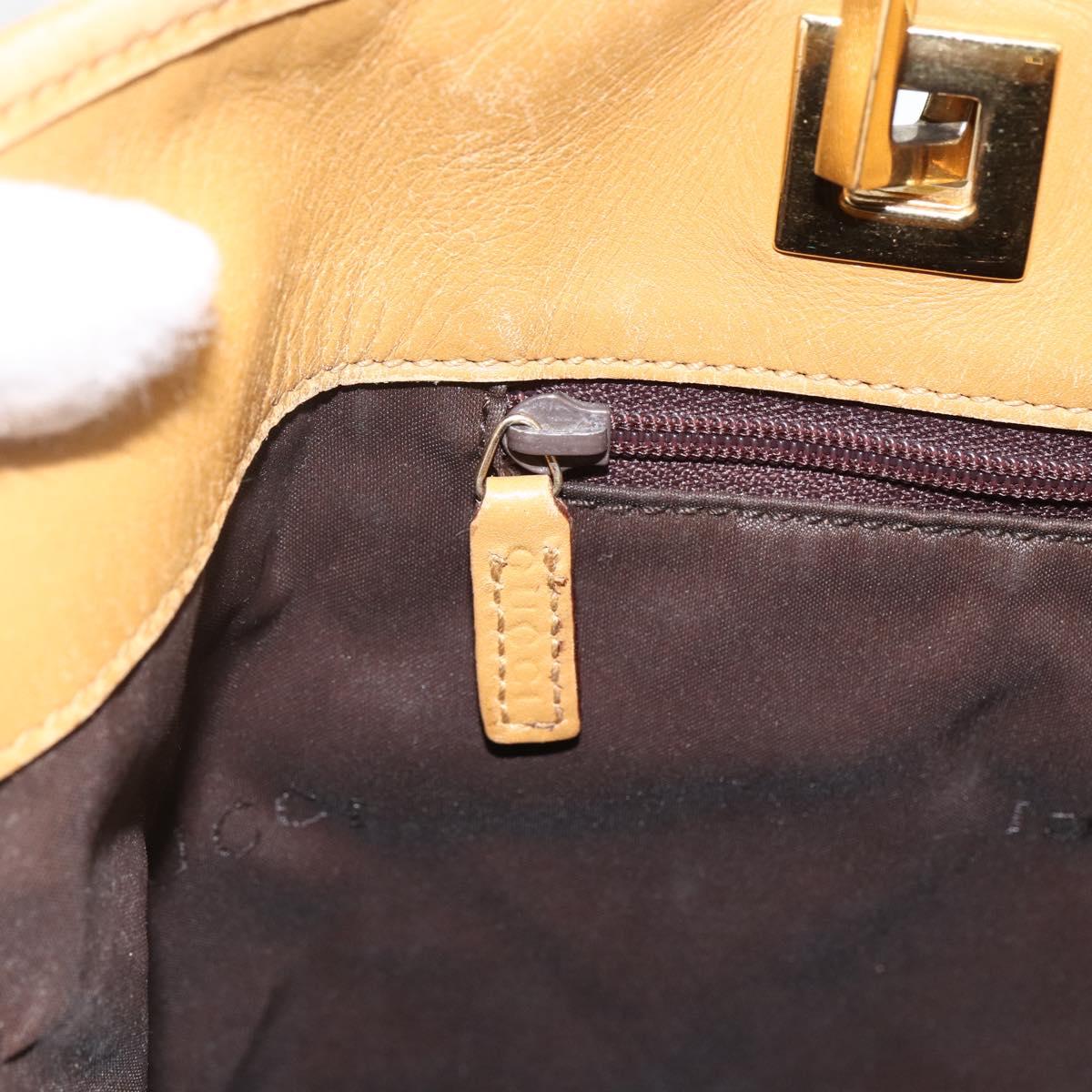 GUCCI GG Canvas Tote Bag Beige Gold 002 1098 2404 Auth ka2901
