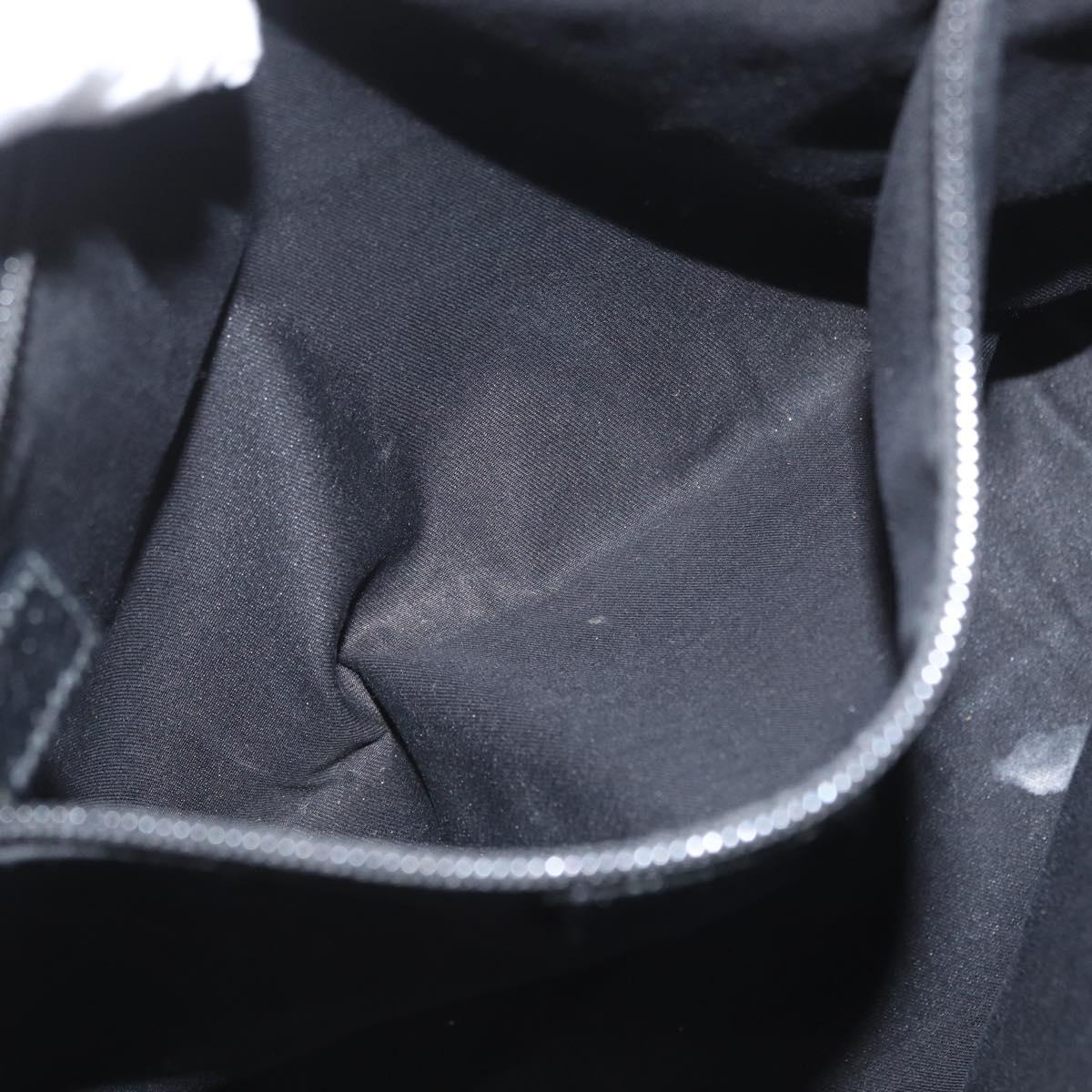 GUCCI GG Canvas Shoulder Bag Black Silver 110054 Auth ka2902