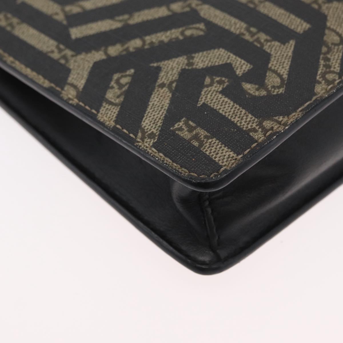 GUCCI GG Caleido Web Sherry Line Bag PVC Beige Silver 429004 Auth ka2910