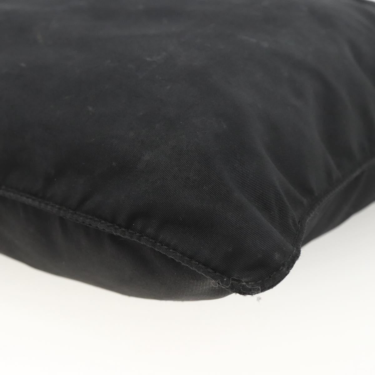 PRADA Shoulder Bag Nylon Black Silver Auth ka2916