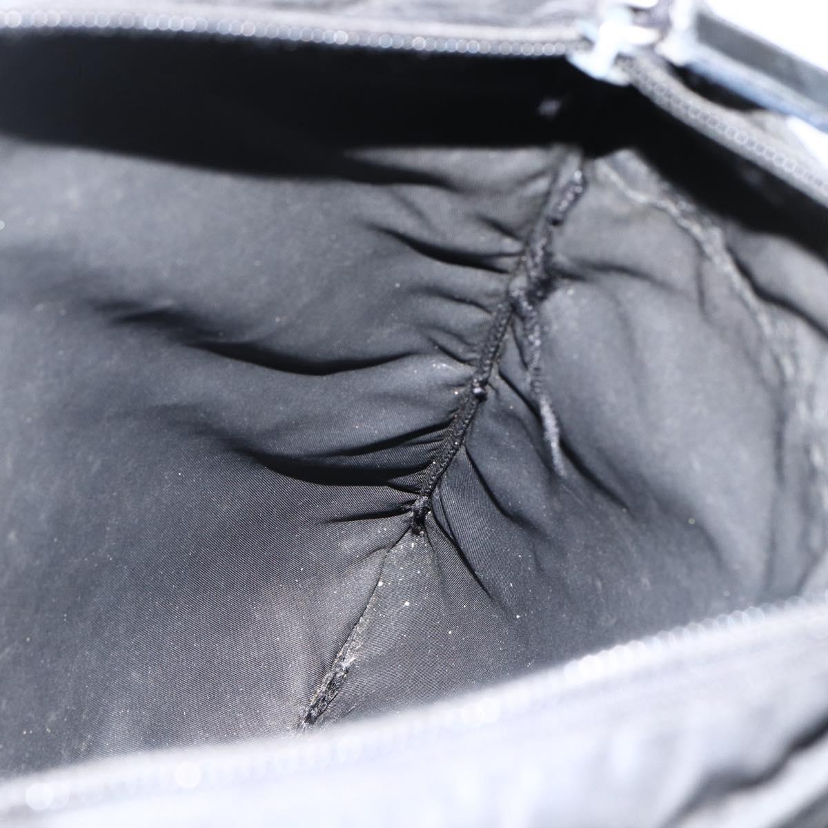 PRADA Shoulder Bag Nylon Black Silver Auth ka2916