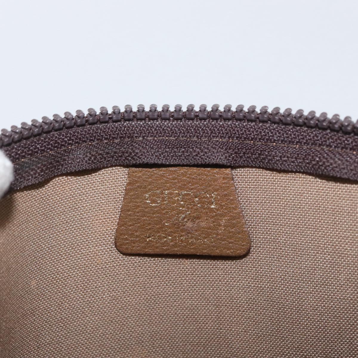 GUCCI GG Plus Supreme Clutch Bag PVC Beige Auth ka2920