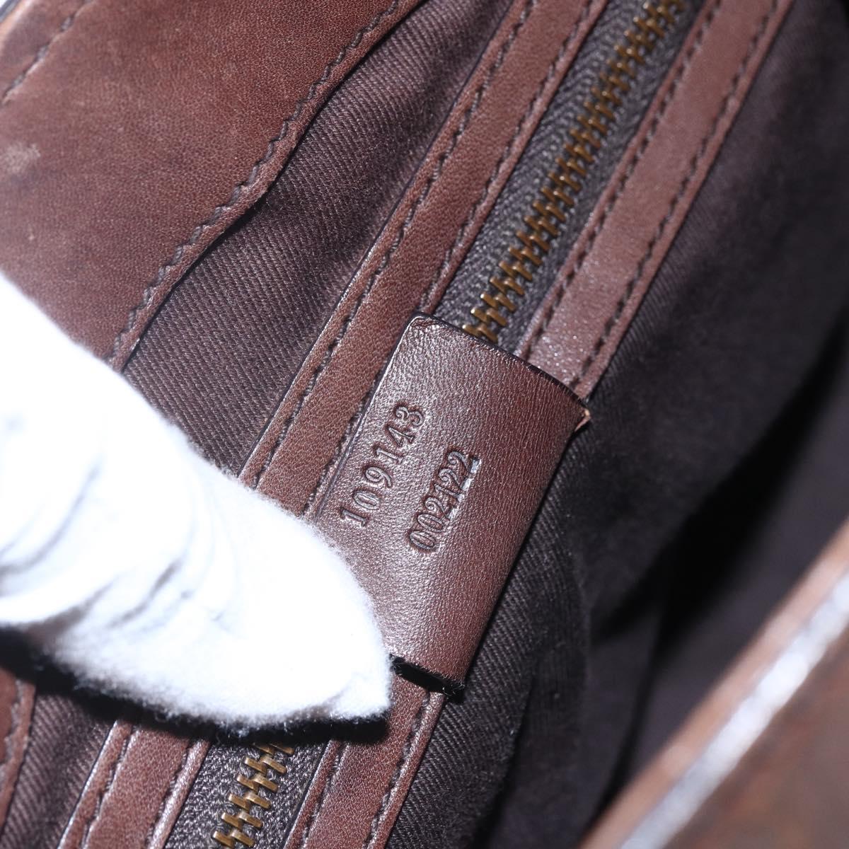 GUCCI GG Canvas Shoulder Bag Beige Gold 109143 Auth ka295