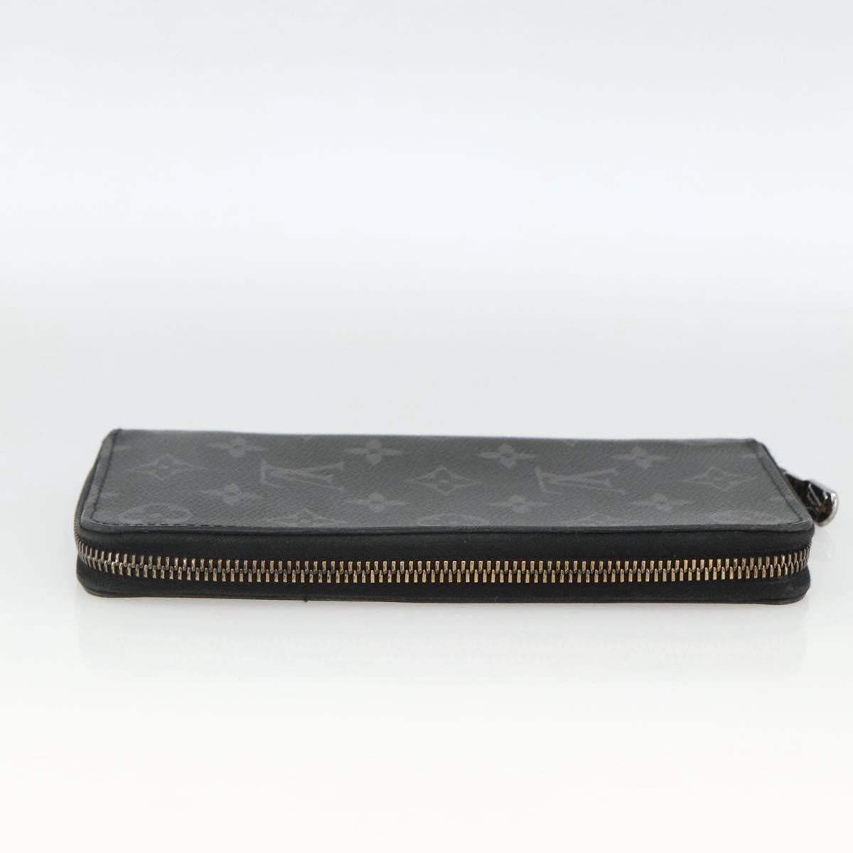 LOUIS VUITTON Monogram Eclipse Zippy Wallet Vertical Wallet M62295 Auth ka2951