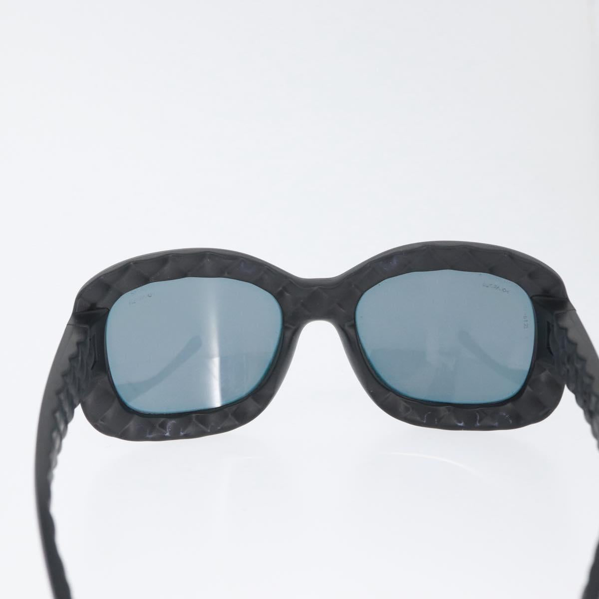 CHANEL Sunglasses plastic Black CC Auth ka2963