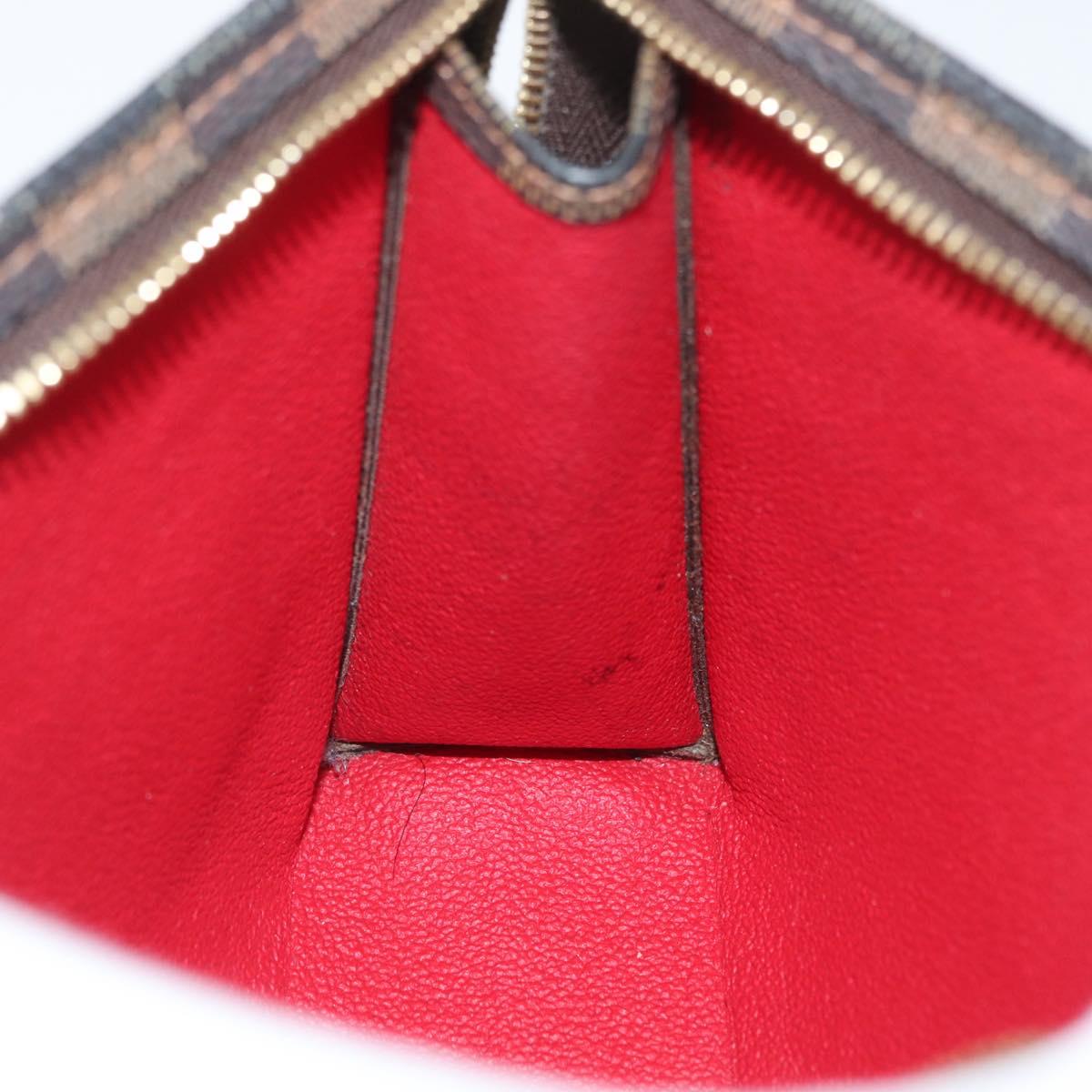LOUIS VUITTON Damier Ebene Poche Toilette 19 Pouch N47544 LV Auth ka2972