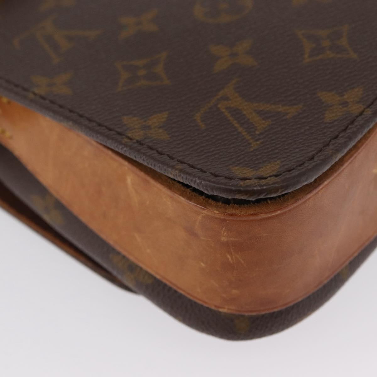 LOUIS VUITTON Monogram Cartouchiere MM Bag Vintage M51253 LV Auth ka2974