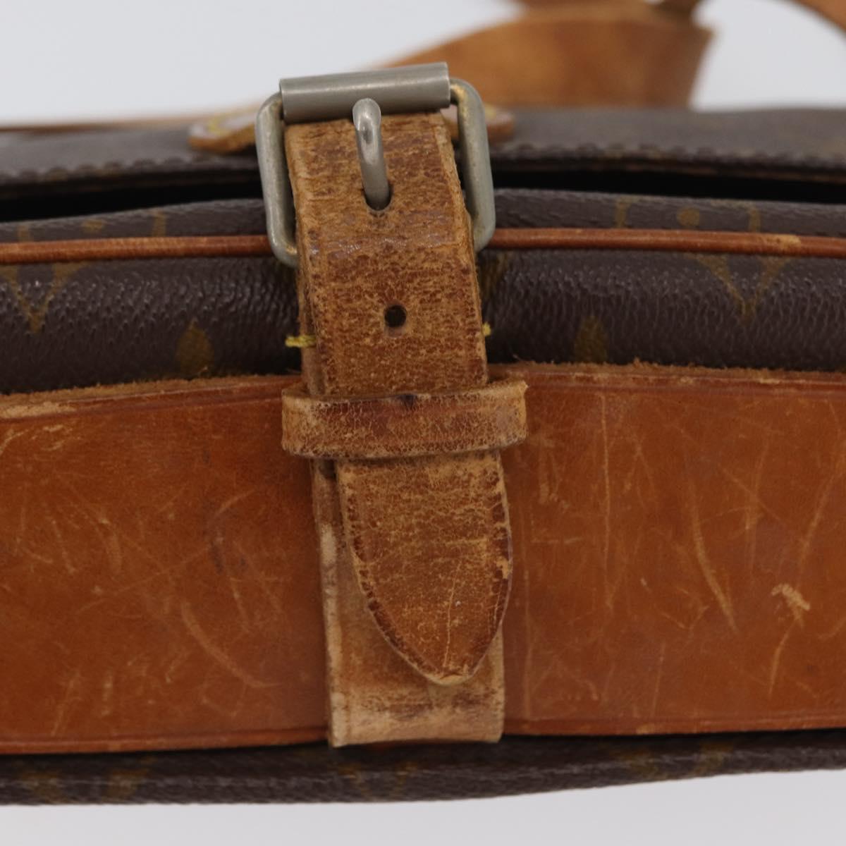 LOUIS VUITTON Monogram Cartouchiere MM Bag Vintage M51253 LV Auth ka2974