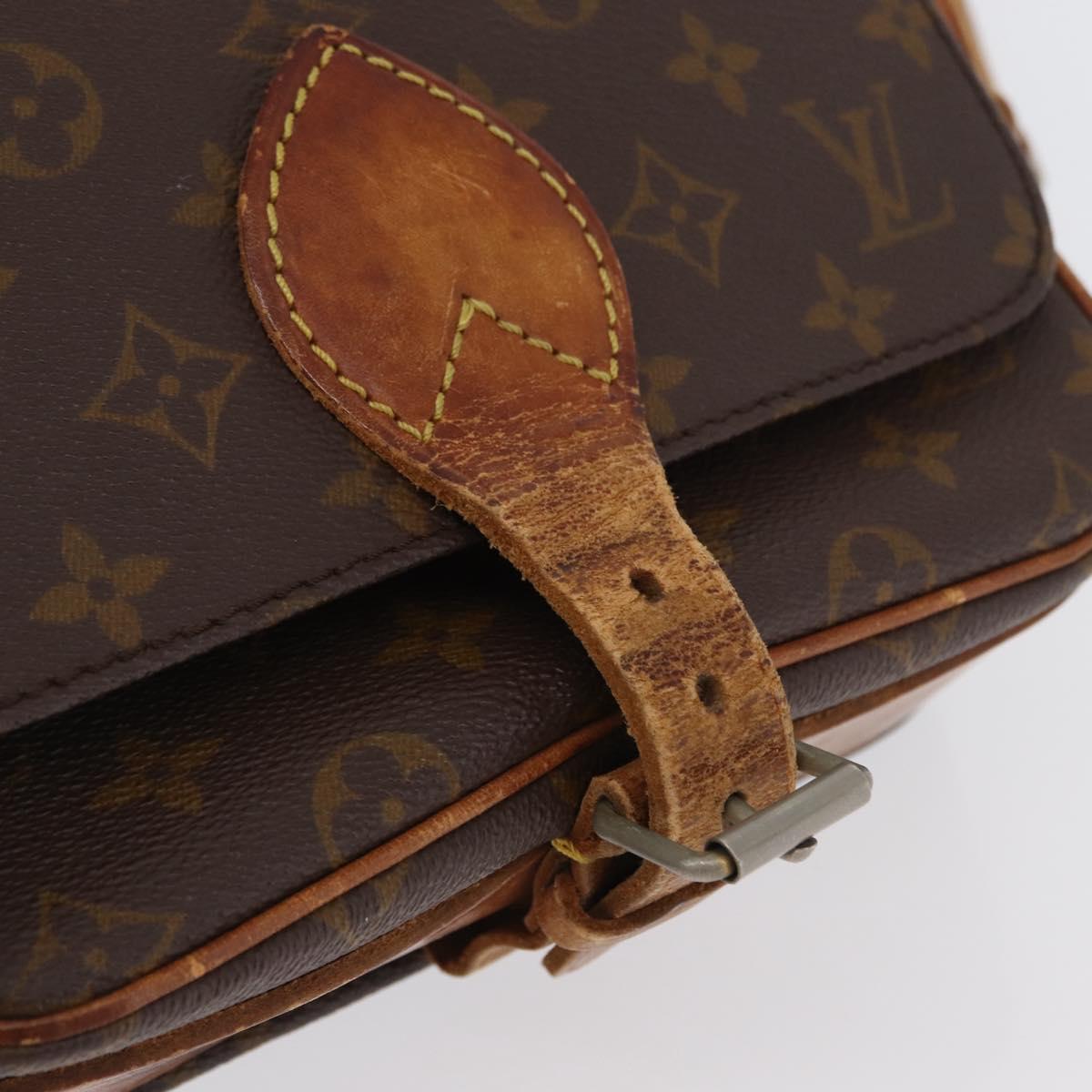 LOUIS VUITTON Monogram Cartouchiere MM Bag Vintage M51253 LV Auth ka2974