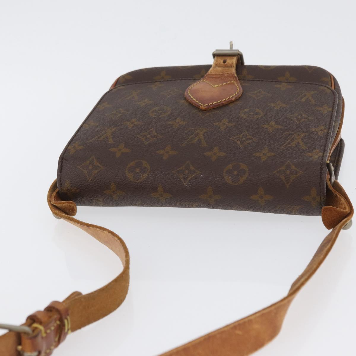 LOUIS VUITTON Monogram Cartouchiere MM Bag Vintage M51253 LV Auth ka2974