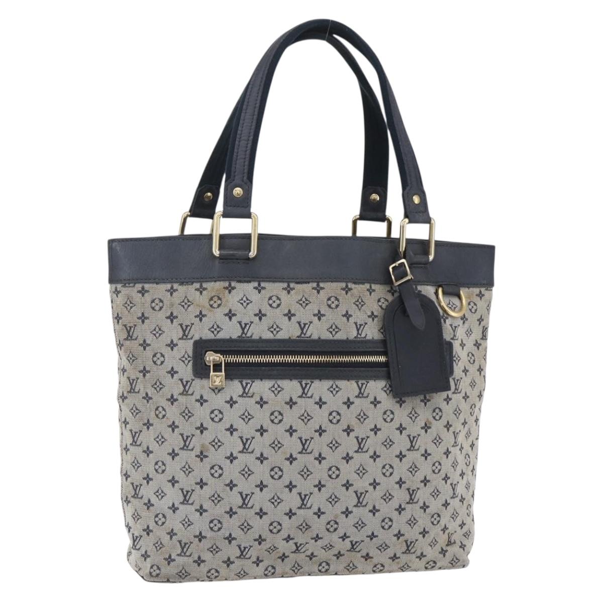 LOUIS VUITTON Monogram Mini Lucille GM Tote Bag TST Blue M92679 LV Auth ka298